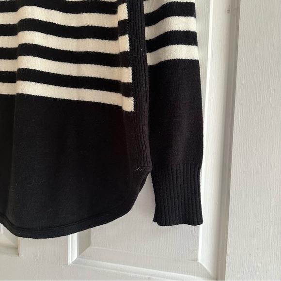 Anthropologie Rebekah Tunic Sweater Parisian Black and White Stripes Medium - Picture 6 of 9
